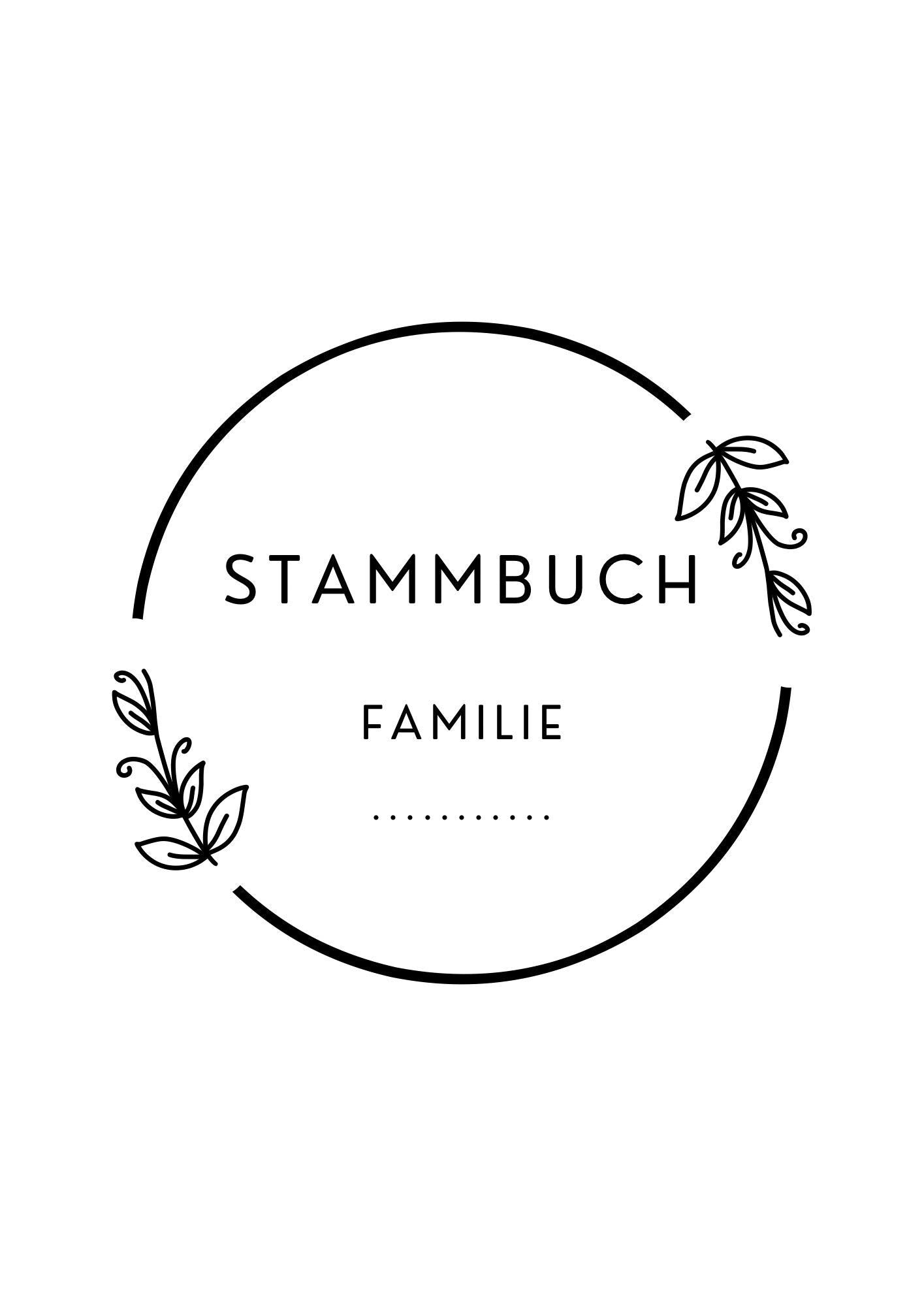 Stammbuch Einlegeblätter