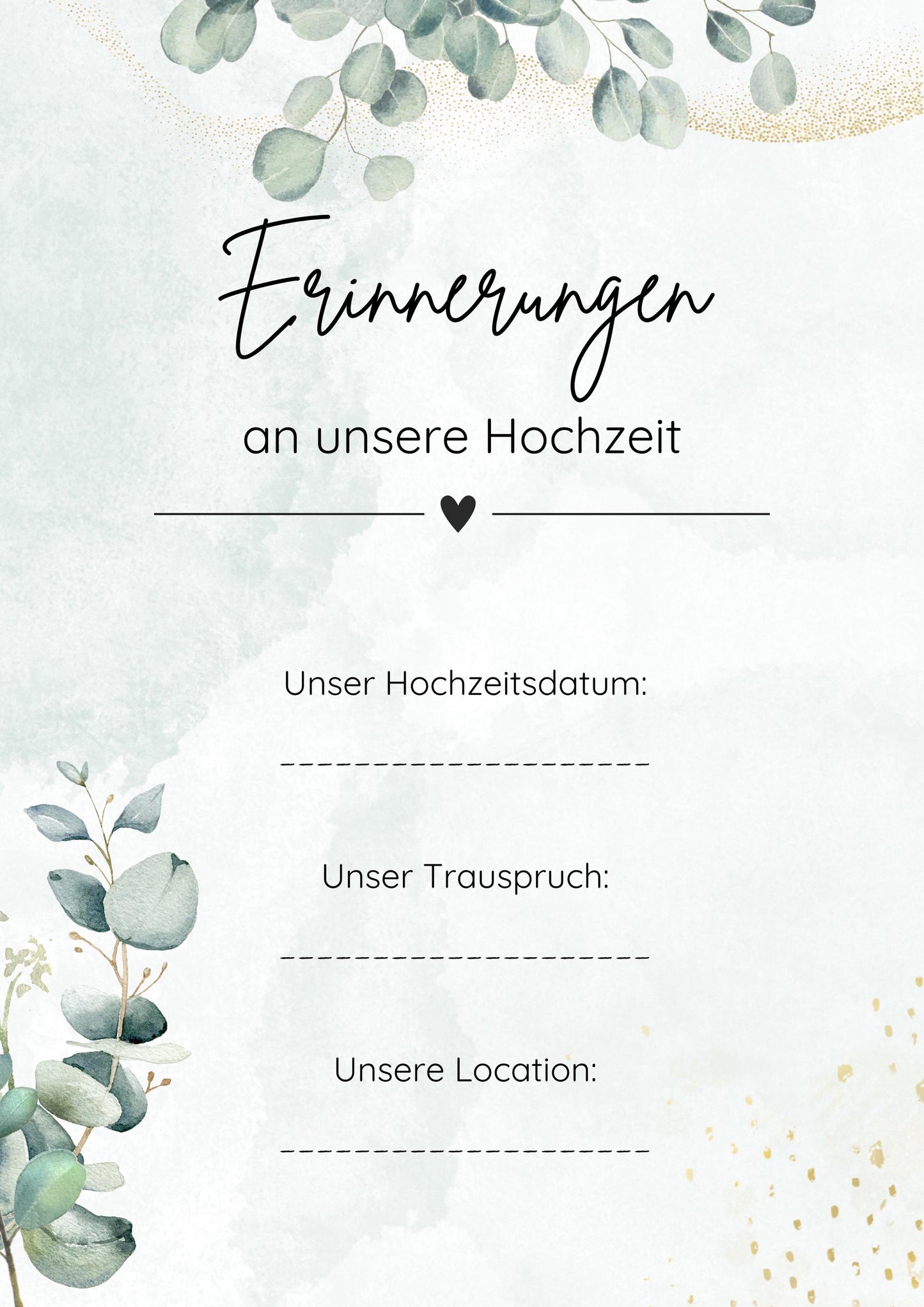 Stammbuch Einlegeblätter