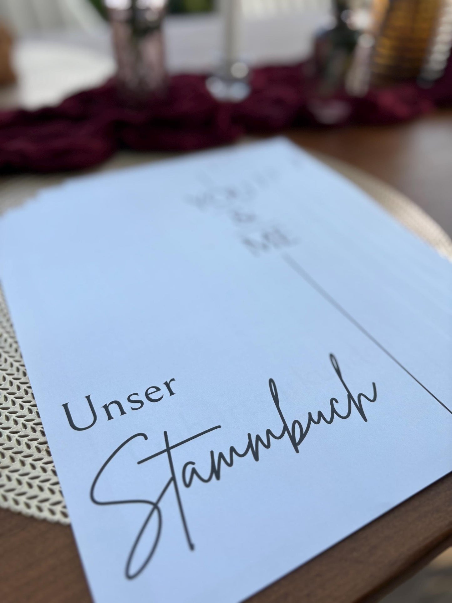 Stammbuch Einlegeblätter