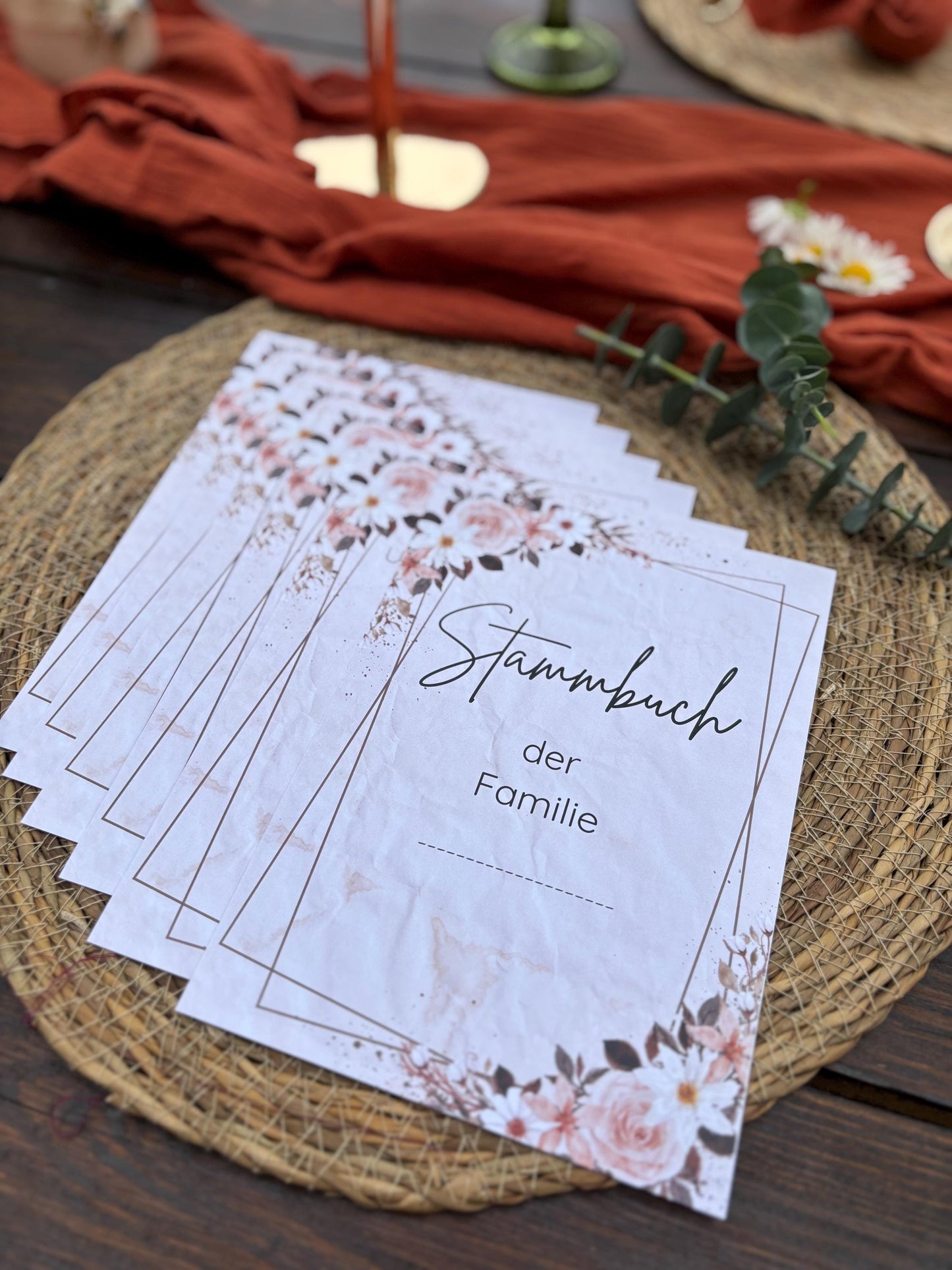 Stammbuch Einlegeblätter