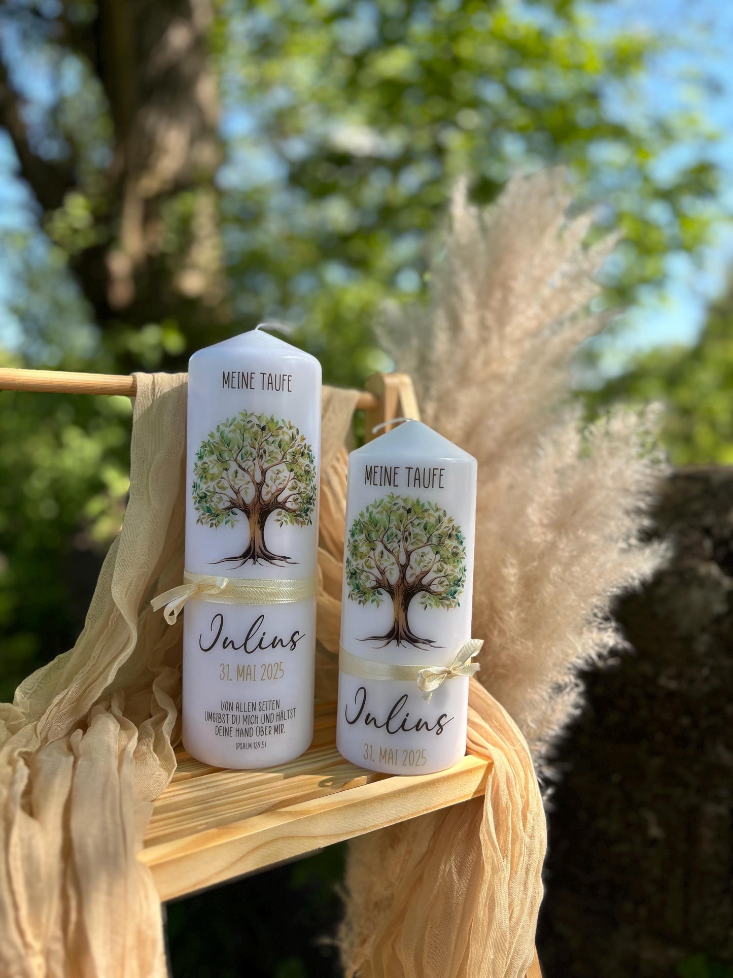 Taufkerze Lebensbaum