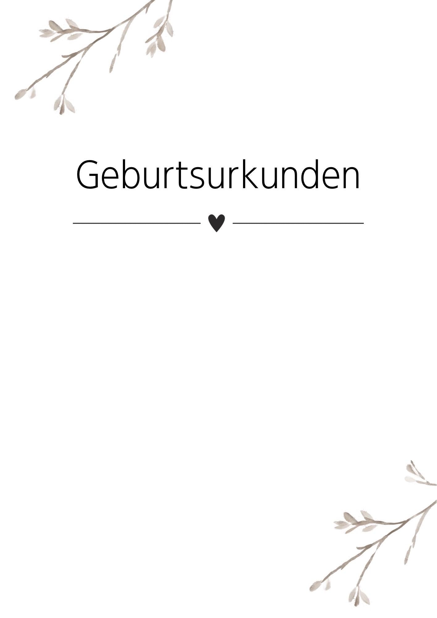 Stammbuch Einlegeblätter
