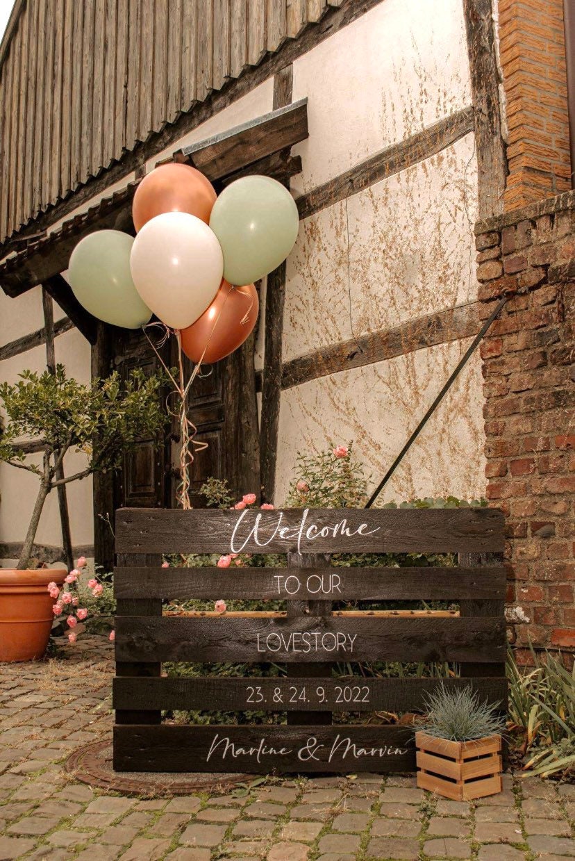 Palette inkl. Beschriftung