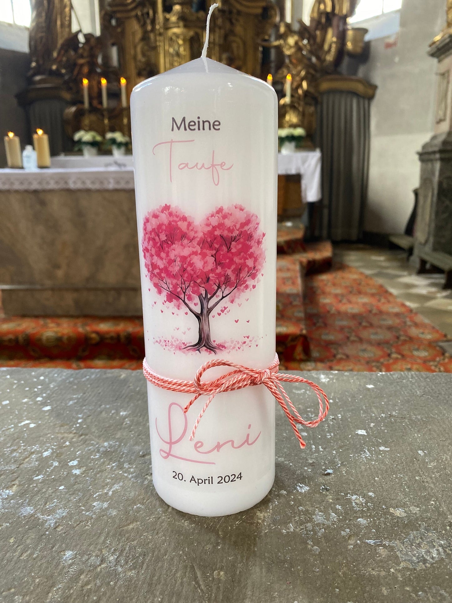Taufkerze Lebensbaum