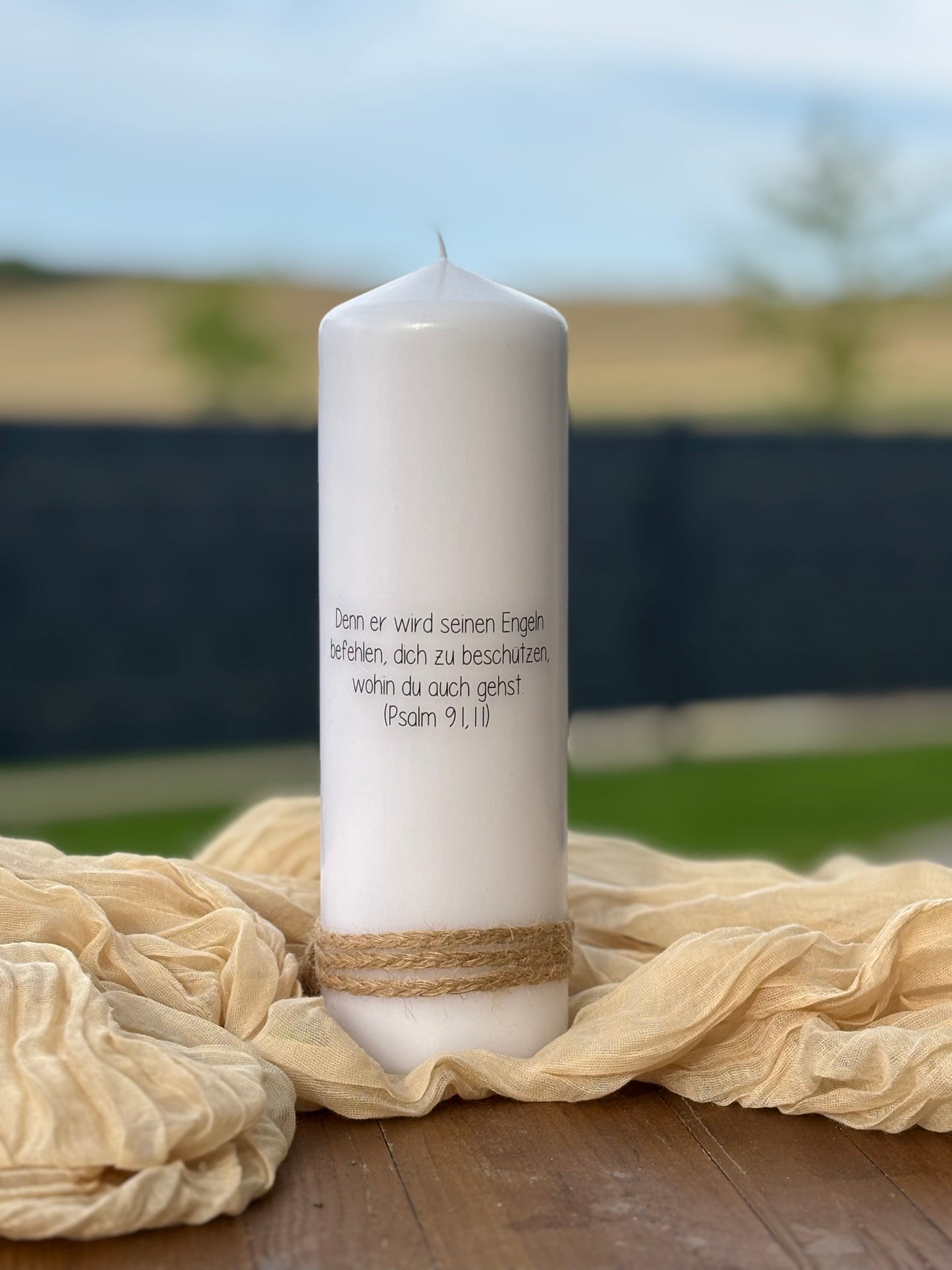 Taufkerze Leo-Regenbogen