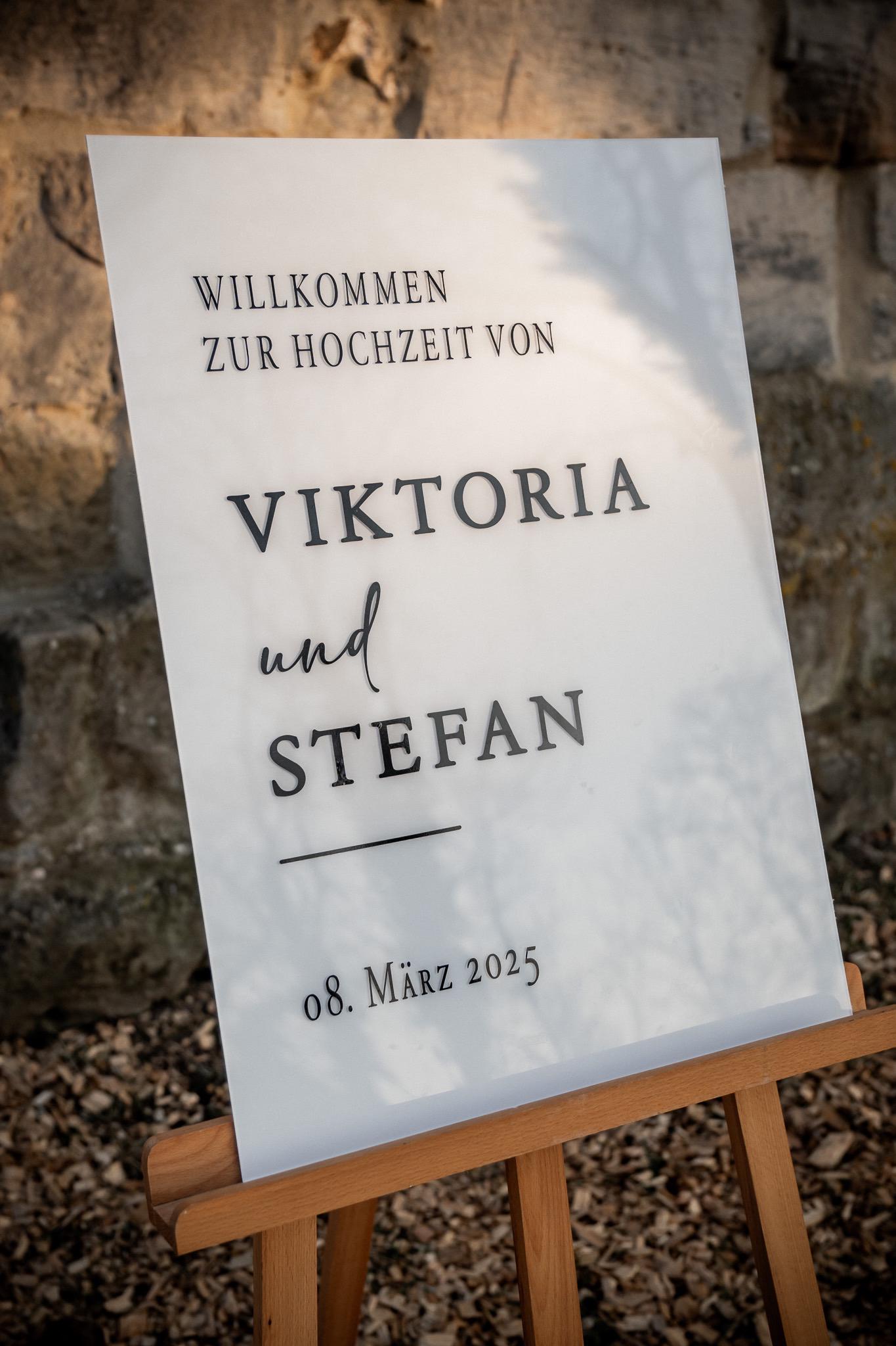 Willkommensschild