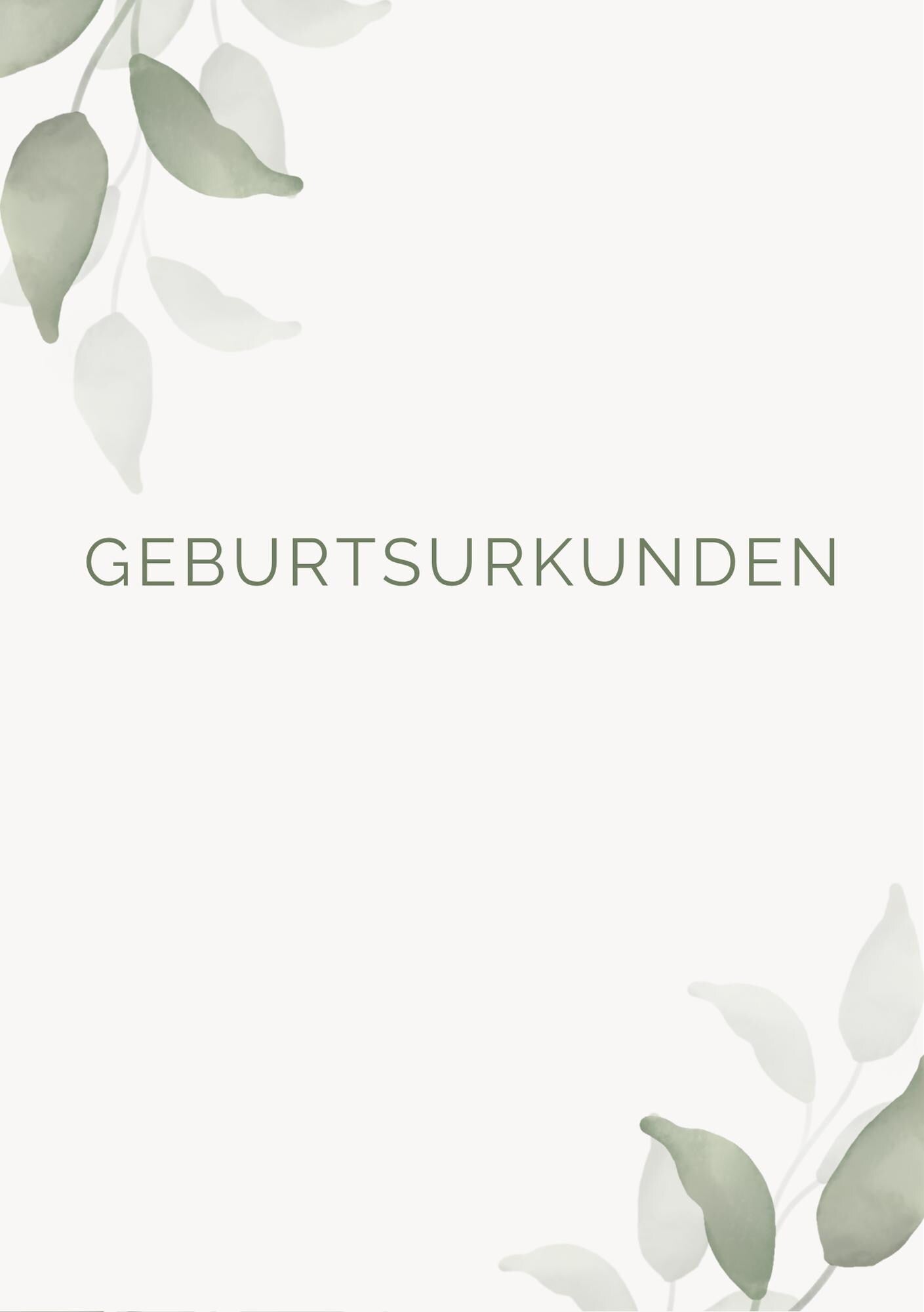 Stammbuch Einlegeblätter