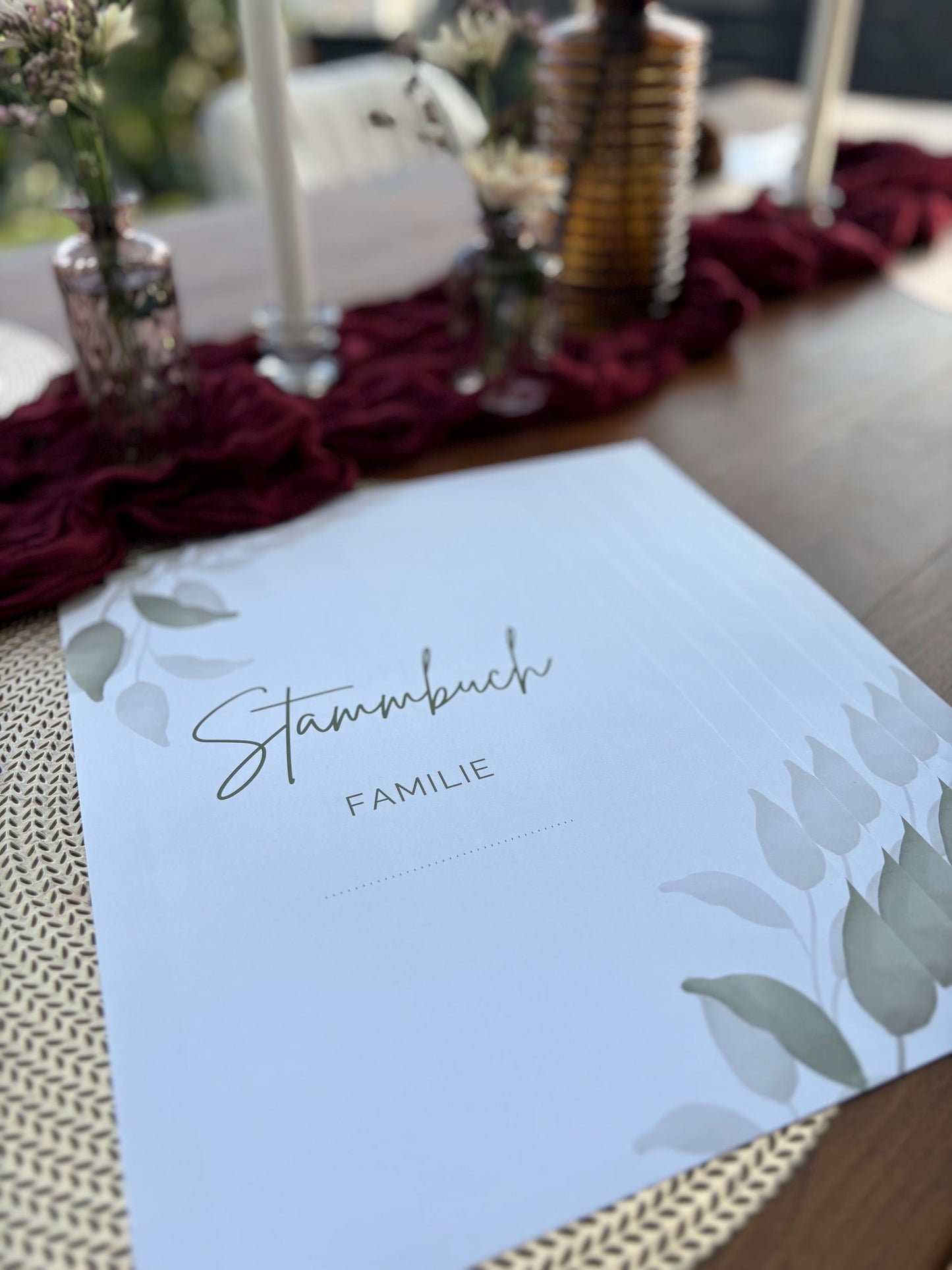 Stammbuch Einlegeblätter