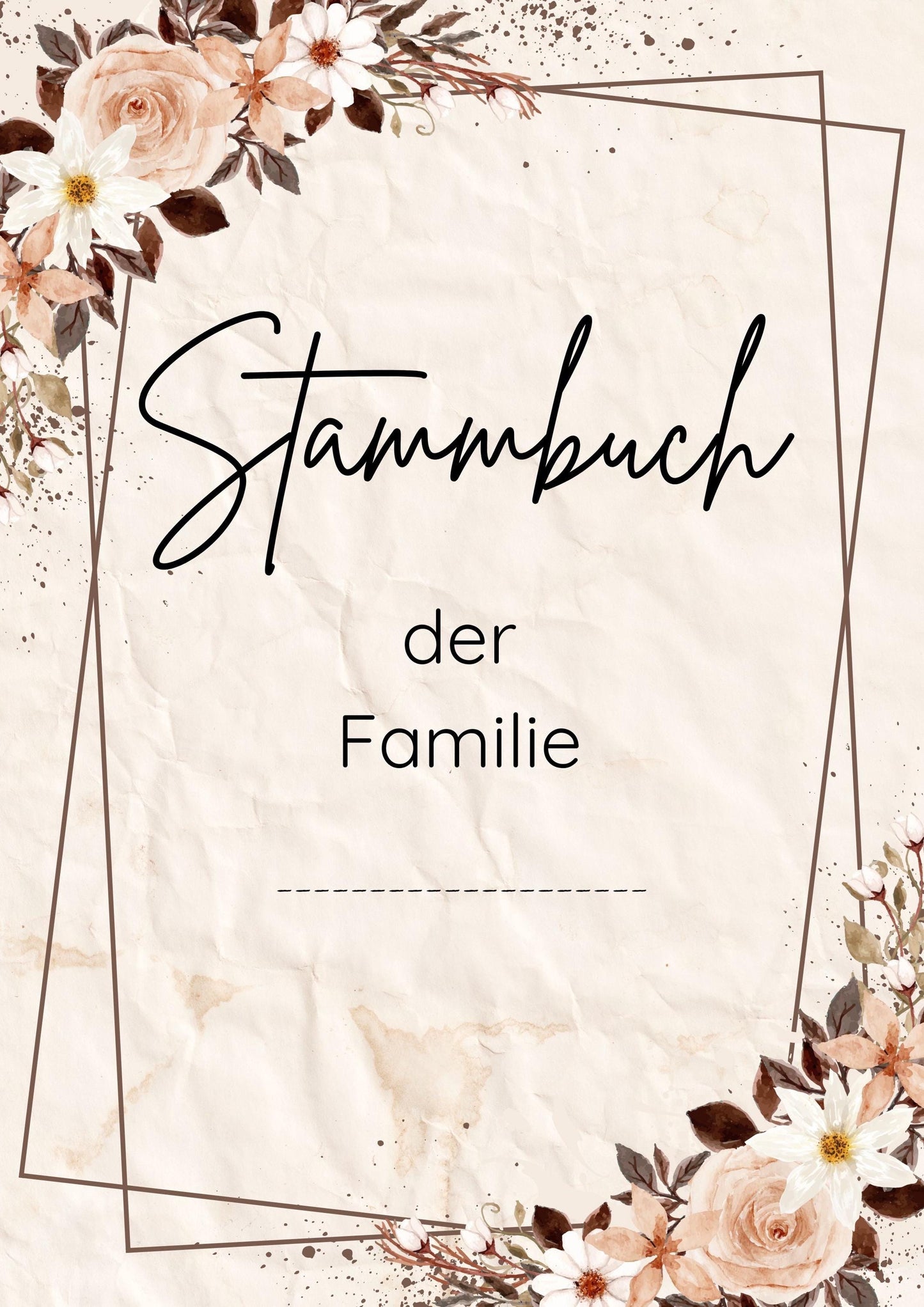 Stammbuch Einlegeblätter
