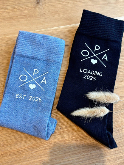 Socken Papa / Oma / Opa "loading"