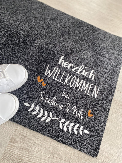 Fußmatte Herzlich Willkommen