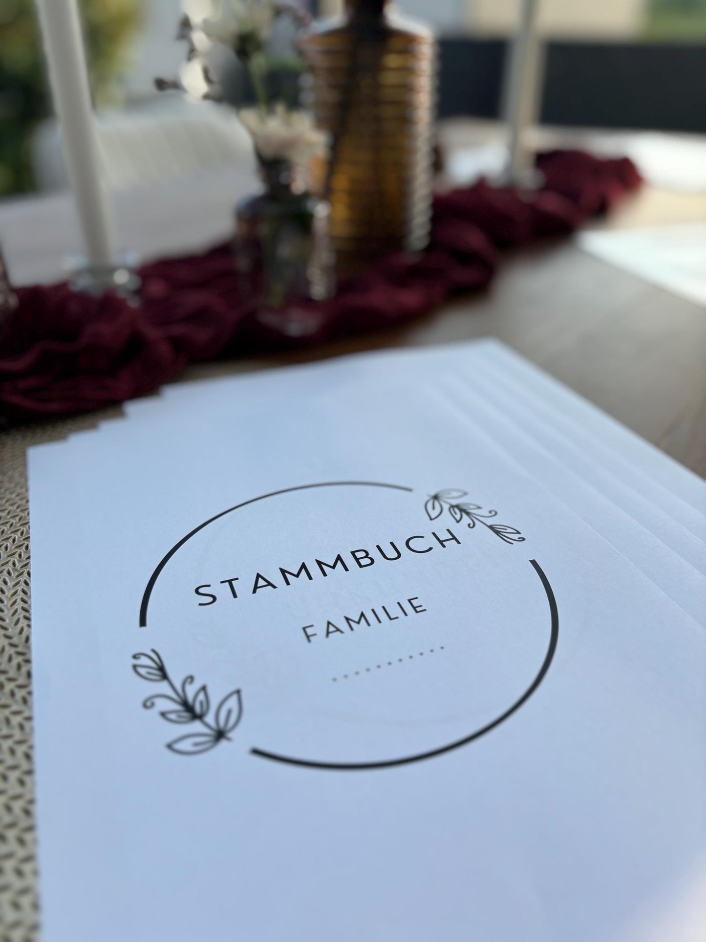 Stammbuch Einlegeblätter