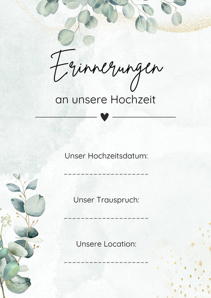 Stammbuch Einlegeblätter
