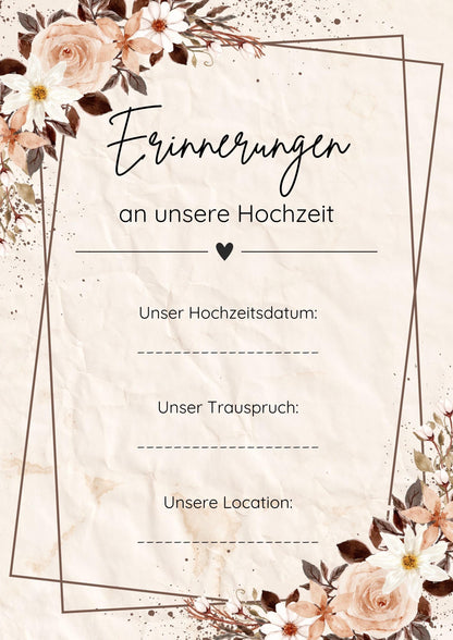 Stammbuch Einlegeblätter