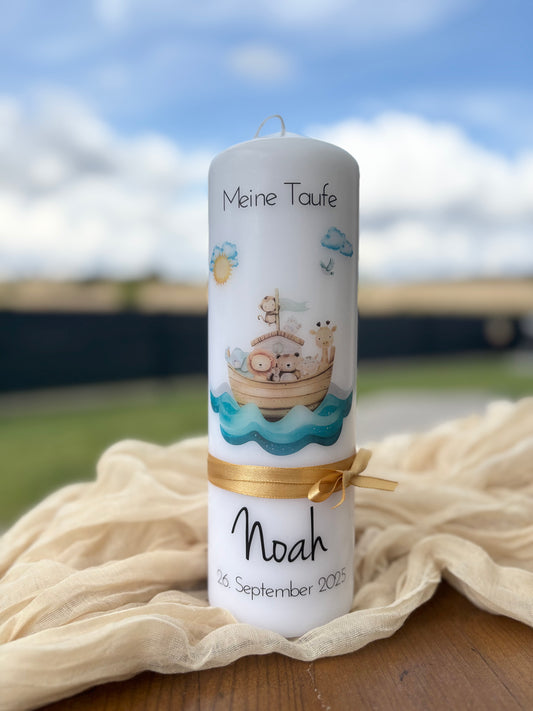Taufkerze Arche Noah