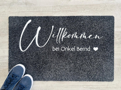 Fußmatte Willkommen + Familie