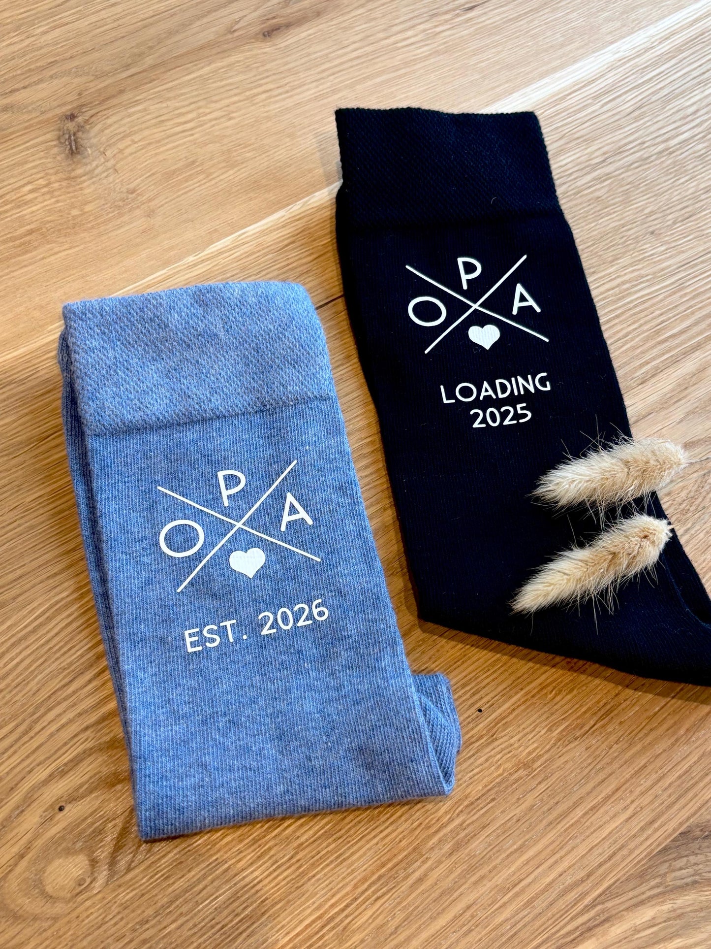 Socken Papa / Oma / Opa "loading"