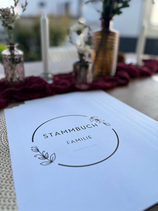 Stammbuch Einlegeblätter
