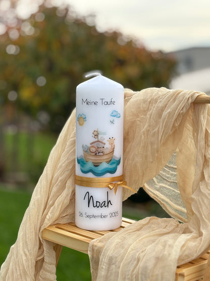 Taufkerze Arche Noah