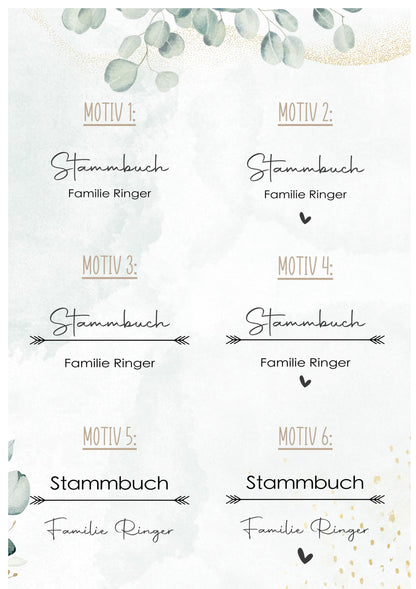 Stammbuch inkl. Einlegeblätter A4