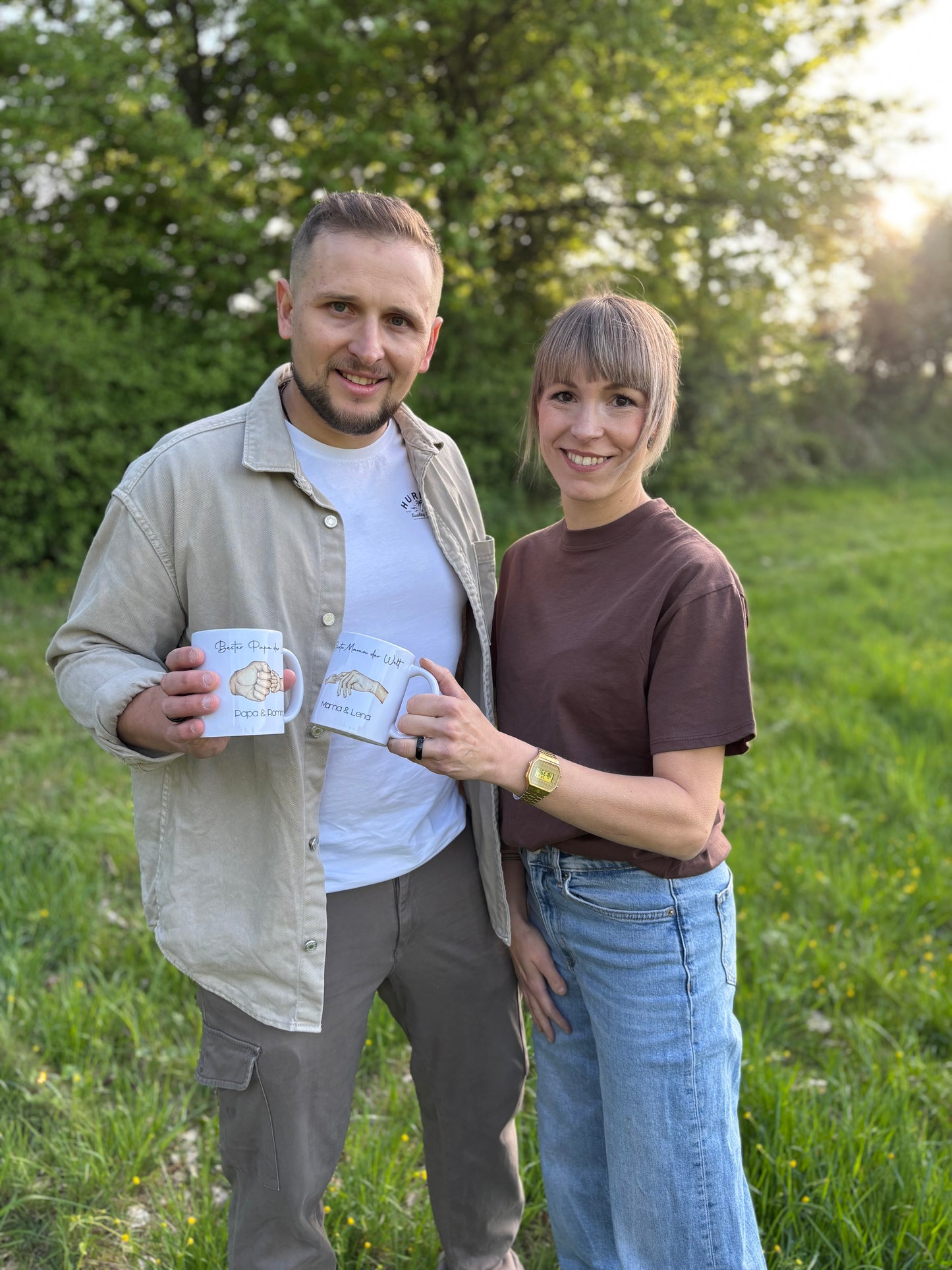 Tasse Hände Mama / Papa