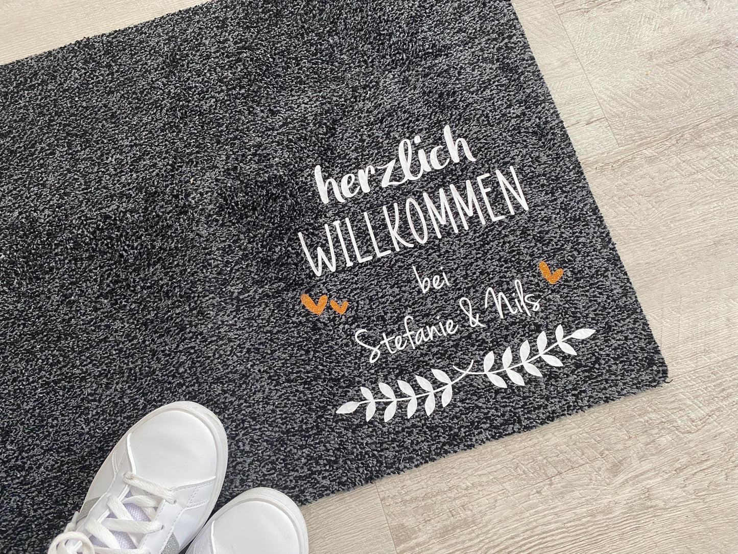 Fußmatte Herzlich Willkommen