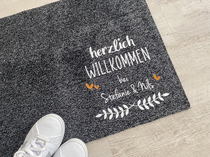 Fußmatte Herzlich Willkommen