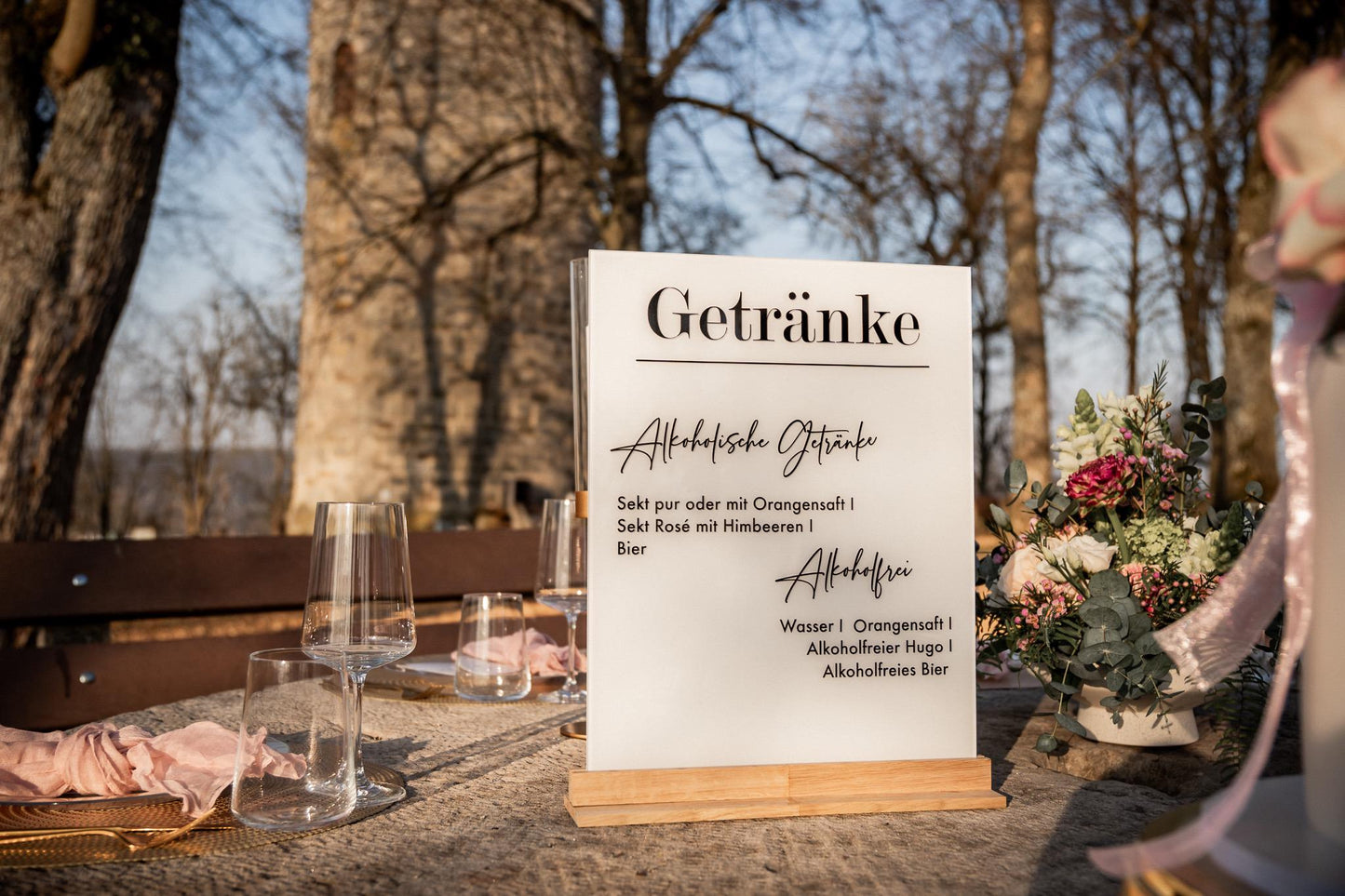 Barschild / Getränkekarte