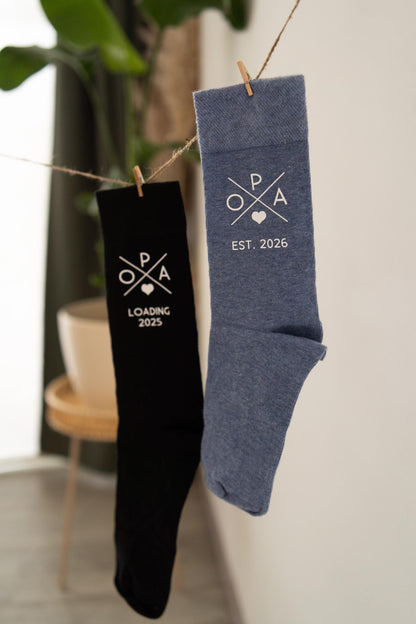 Socken Papa / Oma / Opa "loading"