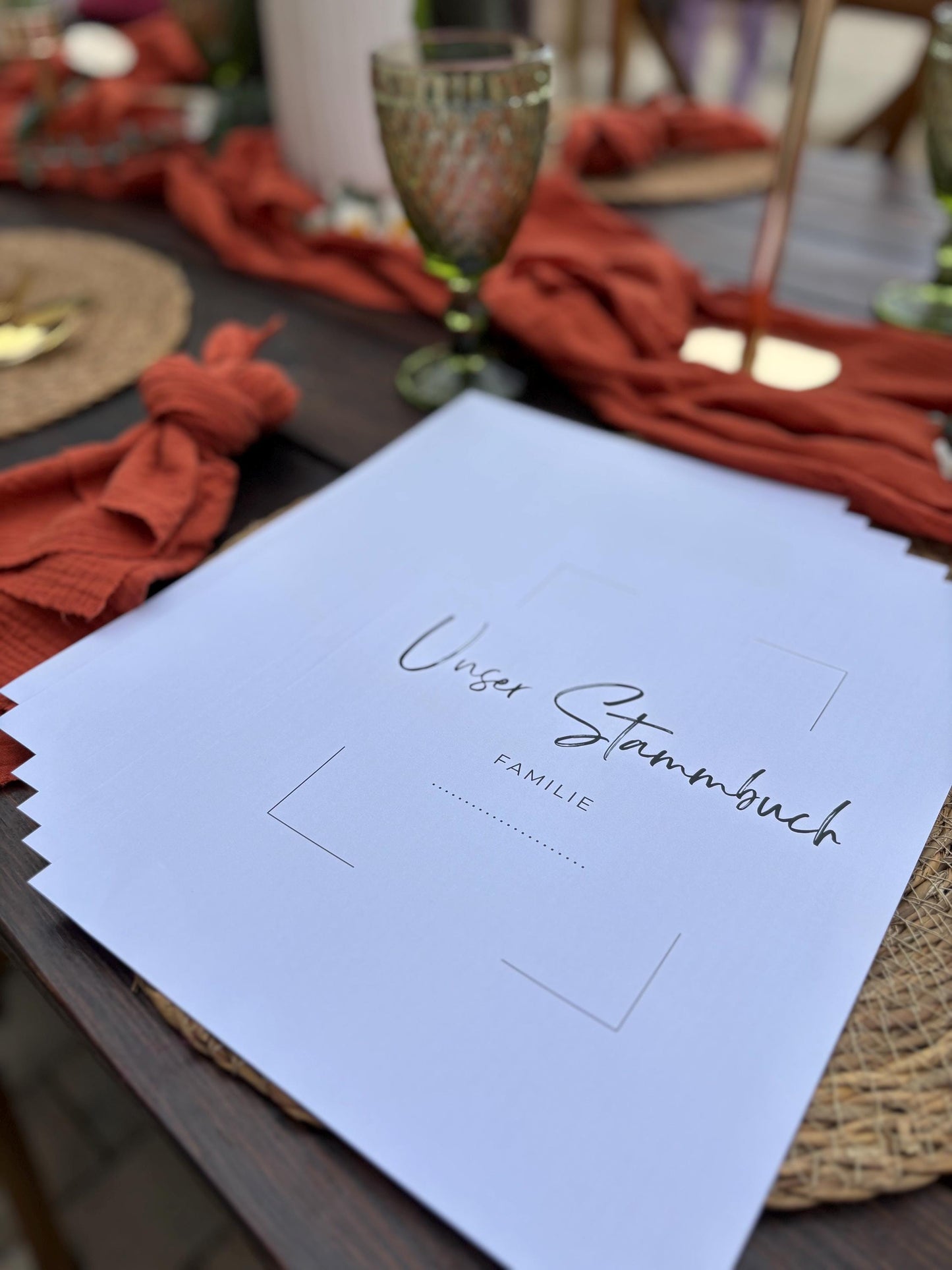 Stammbuch Einlegeblätter