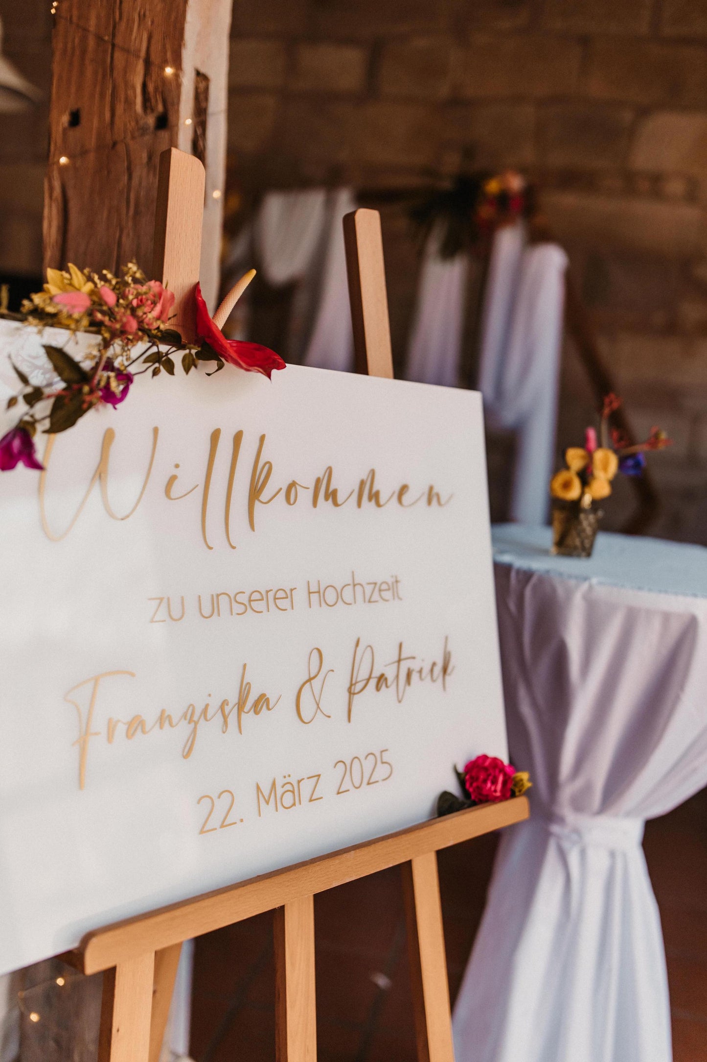 Willkommensschild