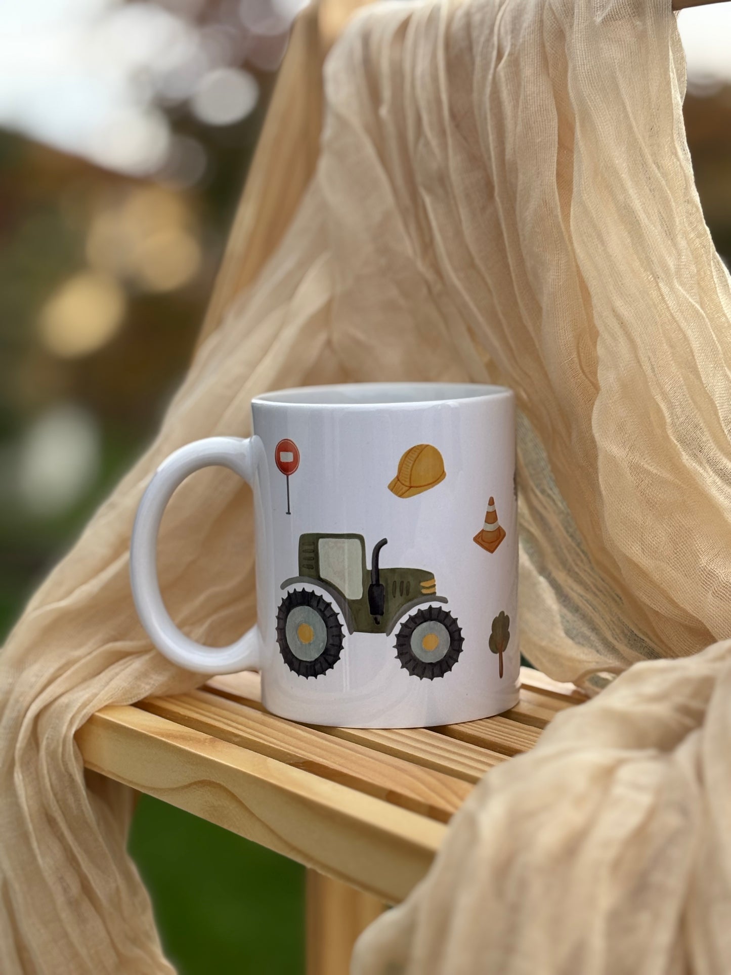 Tasse / Spardose Bulldog, Bagger, Polizei, Feuerwehr (Wimmelprodukt)