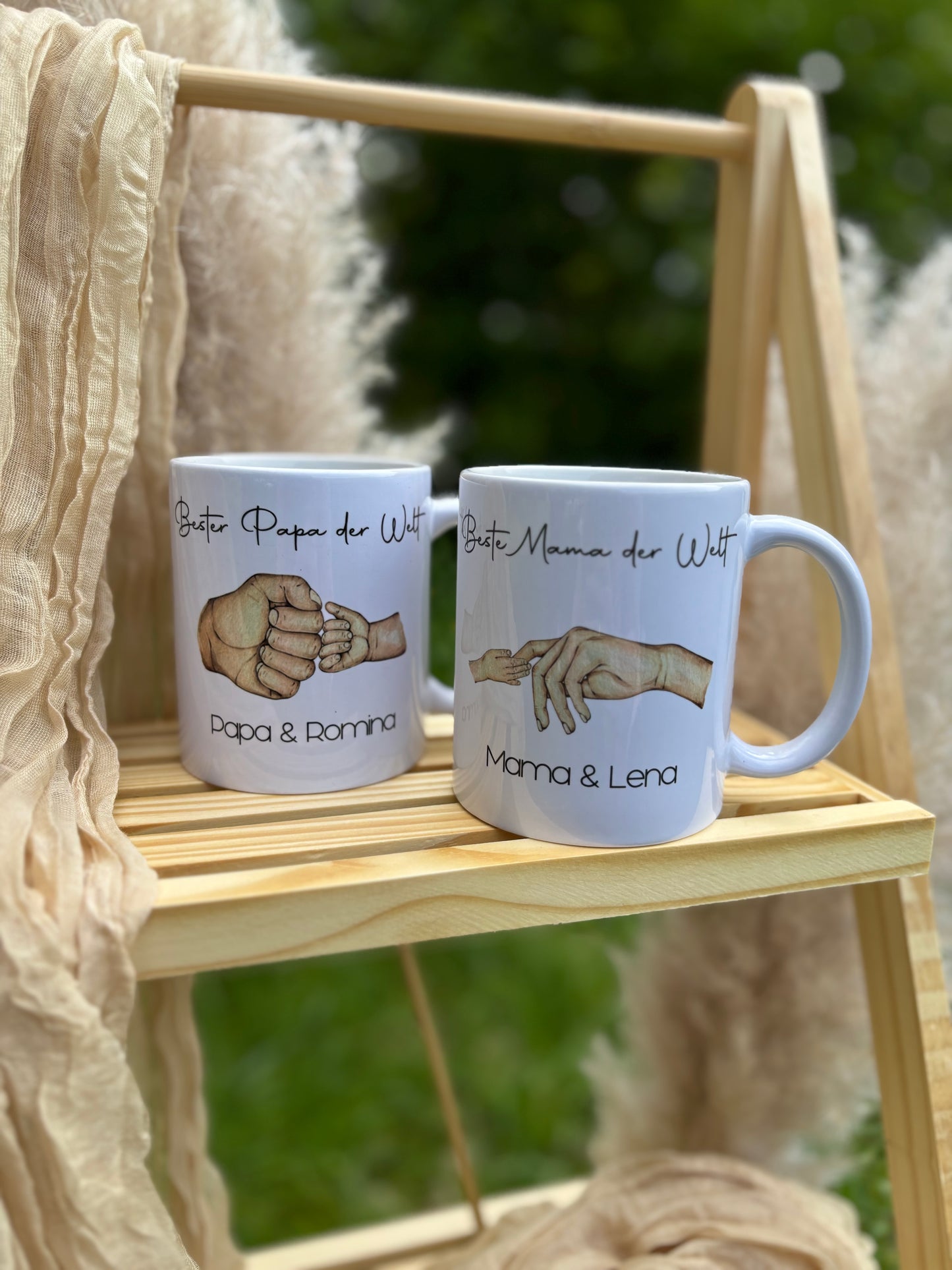 Tasse Hände Mama / Papa