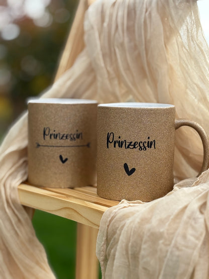 Glitzertasse Prinzessin