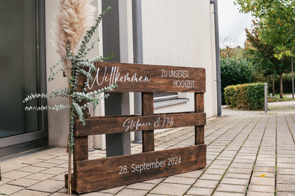 Palette inkl. Beschriftung
