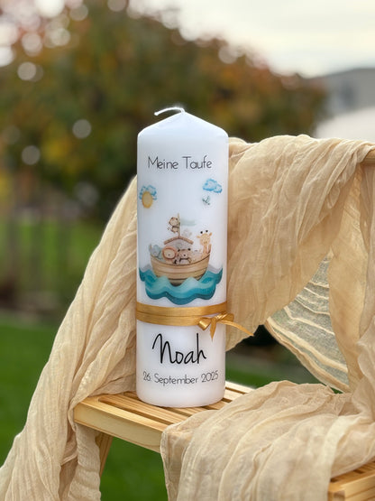 Taufkerze Arche Noah
