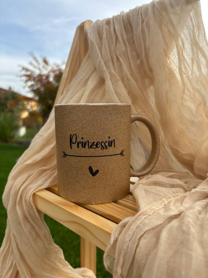 Glitzertasse Prinzessin