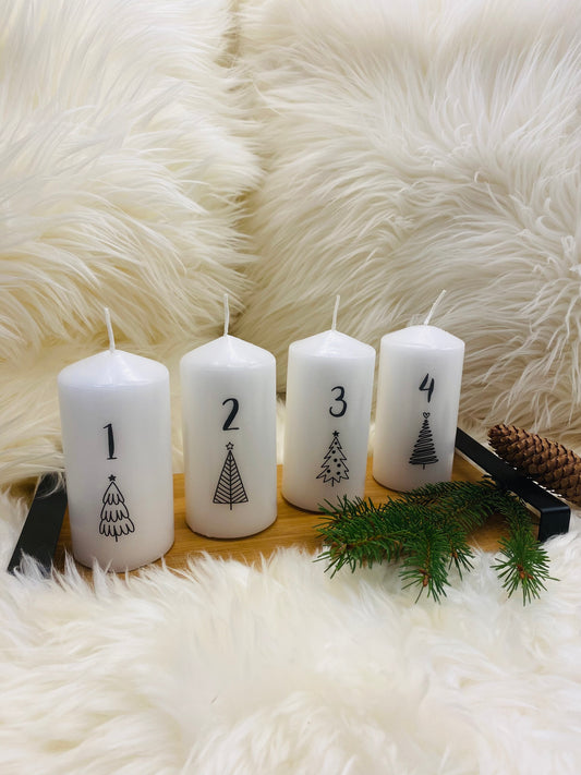 Adventskerzen 4er-Set