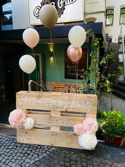 Palettenbeschriftung Geburtstag