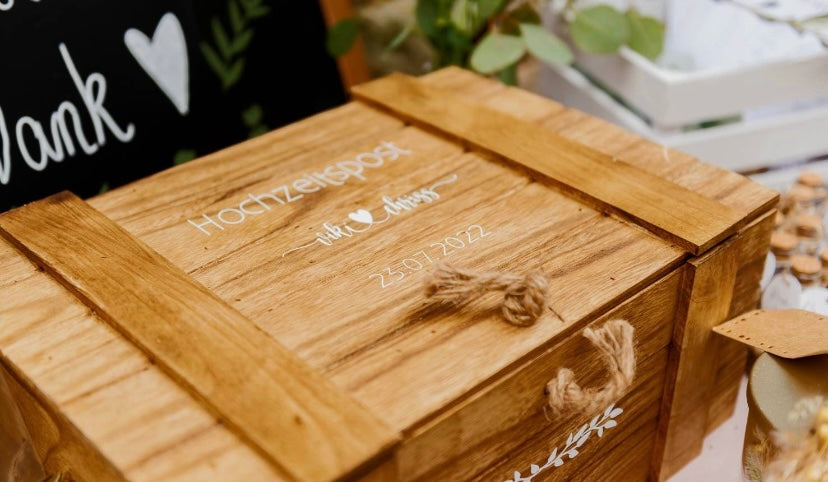 Palettenbeschriftung Hochzeit