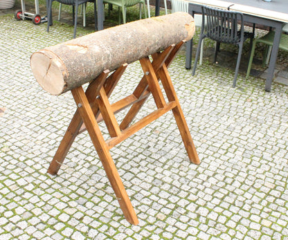 Sägebock inkl. Baustamm und Schrotsäge
