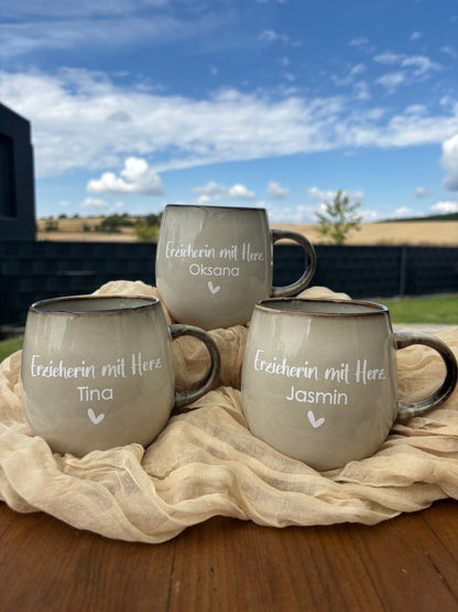 Tassen "Erzieherin mit Herz"