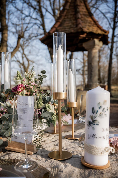 Hochzeitskerze Eukalyptus