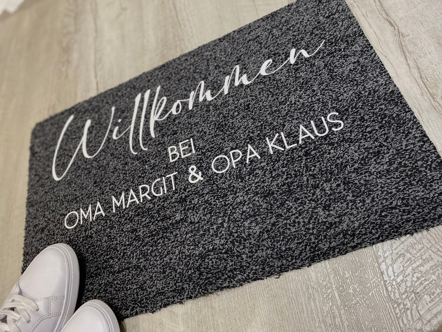 Fußmatte Willkommen + Familie