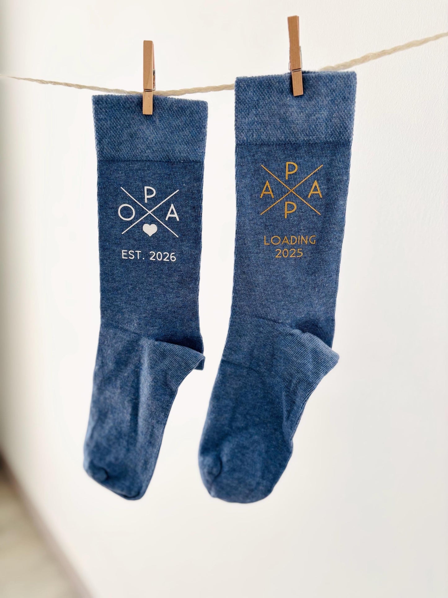 Socken Papa / Oma / Opa "loading"