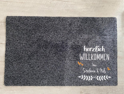 Fußmatte Herzlich Willkommen