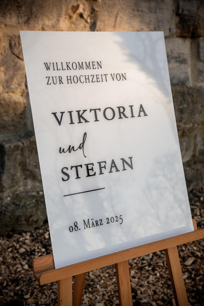 Willkommensschild