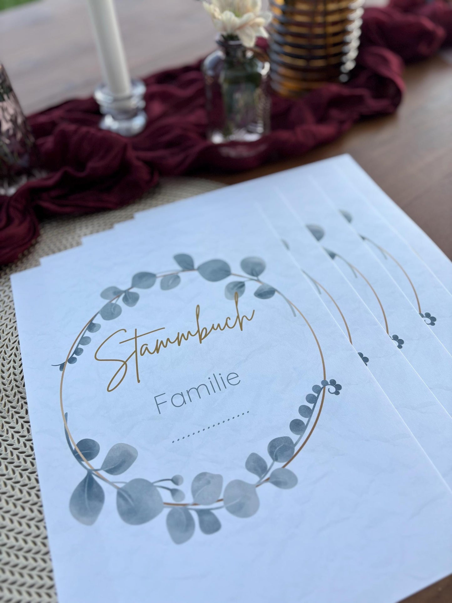 Stammbuch Einlegeblätter