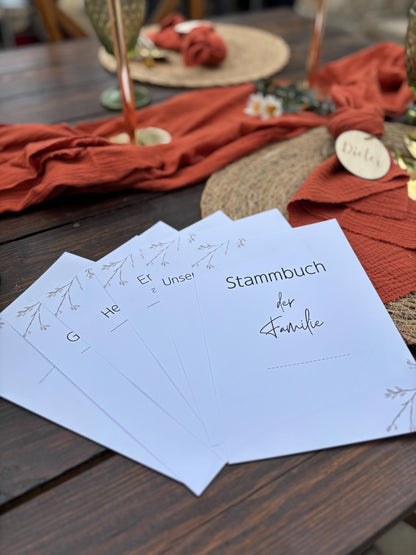 Stammbuch Einlegeblätter