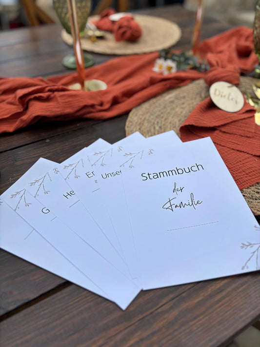 Stammbuch Einlegeblätter